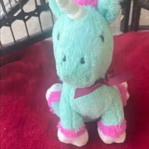 Charming Mint‎ Unicorn Plush with Pink Details